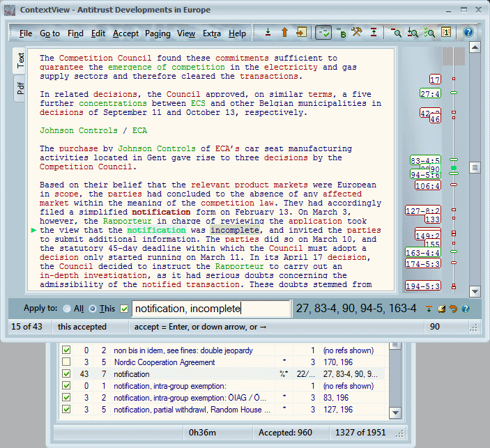 word indexing software
